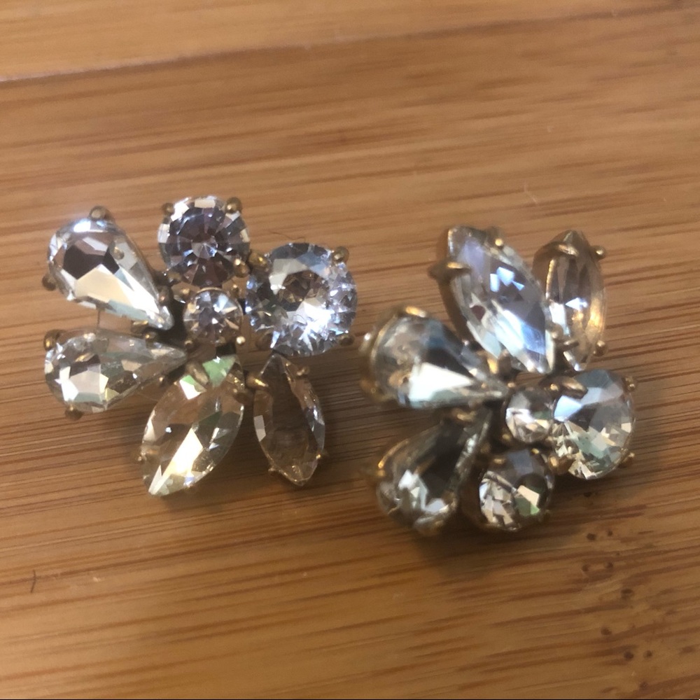 J Crew glitz post earrings